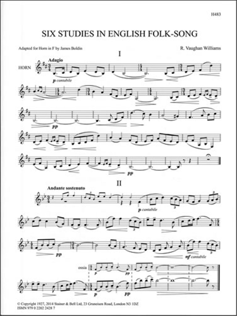 Six Studies In English Folk-Song
